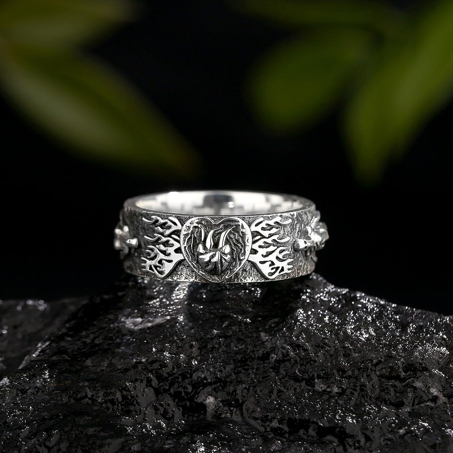 Till Death Skull Rings - Promise Rings For Him - 925 Sterling Sliver Skull Rings For Men - Couples engagement Rings