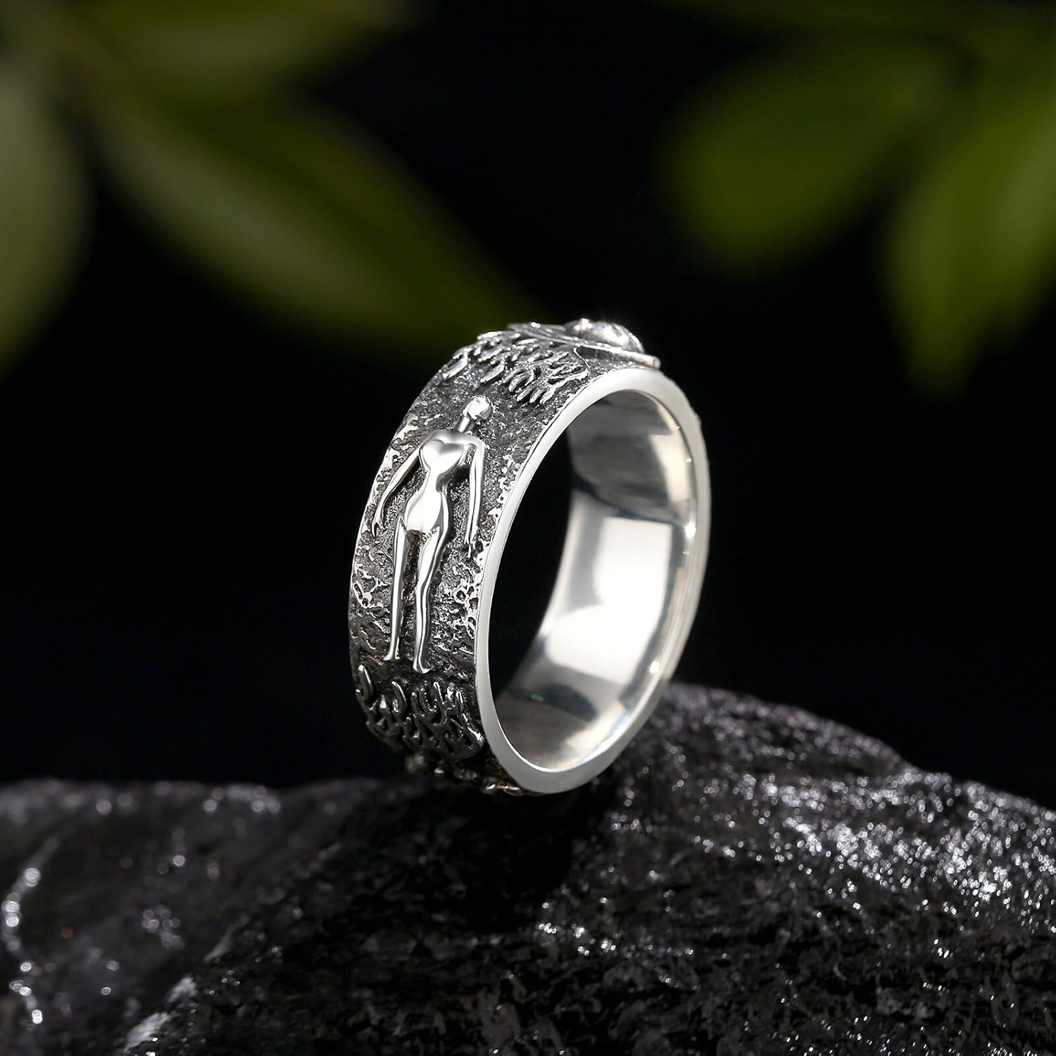 Till Death Skull Rings - Promise Rings For Him - 925 Sterling Sliver Skull Rings For Men - Couples engagement Rings